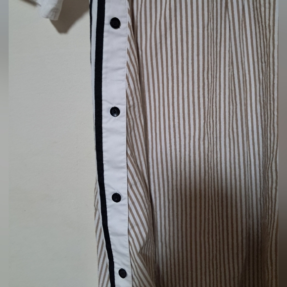 adidas Dry Clean Only Bangkok t-shirt Midi Dress Pinstripe Twill FITS XL. - Picture 7 of 8